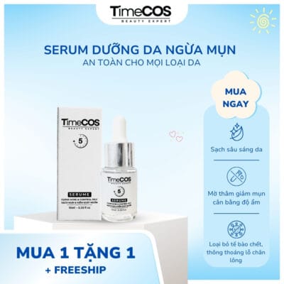 Serum Mụn TimeCOS - Ngừa Mụn, Dưỡng Da Cải Thiện Da Chỉ Sau 5 - 7 Ngày